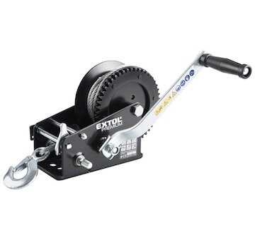 Naviják lanový s klikou, do 1350kg/10m lanko  EXTOL PREMIUM
