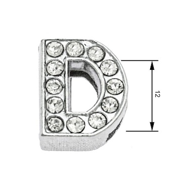 Navlékací písmenka D 12 mm