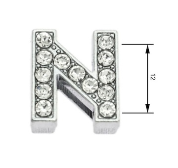 Navlékací písmenka N 12 mm