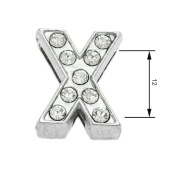 Navlékací písmenka X 12 mm