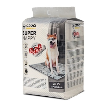 Návyková podložka Super Nappy Noviny 57 x 54 cm (30 ks)