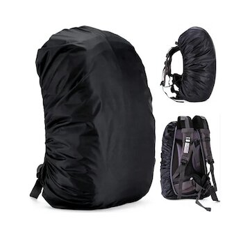 Nepromokavý obal na batoh 45 l, černý
