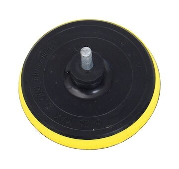 Nosič brusných výseků do vrtačky - suchý zip, O 125mm, stopka 8mm, EXTOL CRAFT