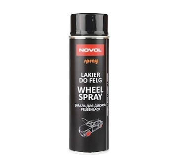 Novol 34132 Wheel Spray - Lak na ráfky, černý lesklý 500ml