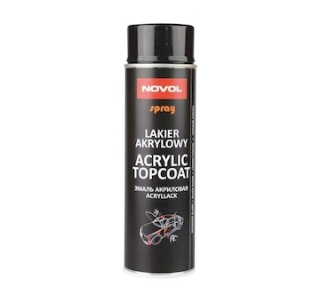 Novol 34302 Acrylic topcoat - černý lesklý 500ml