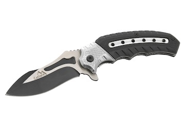 Nůž zavírací COBRA 20cm s pojistkou stříbrná-černá
