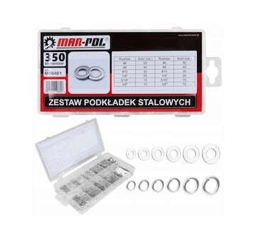 Ocelová podložka, sada 350ks MAR-POL