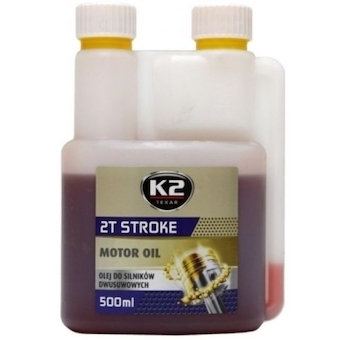 Olej pro dvoutaktní motory červený K2 STROKE 2T 500ml