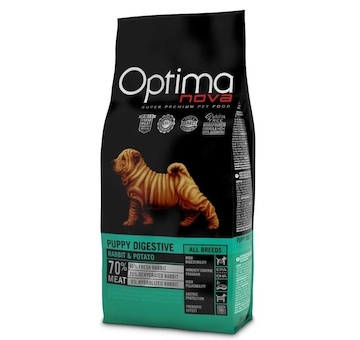 OPTIMAnova Dog Puppy Digestive Rabbit & Potato GF 2 kg