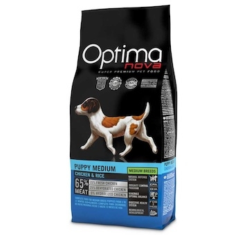 OPTIMAnova Dog Puppy Medium Chicken & Rice 12 kg