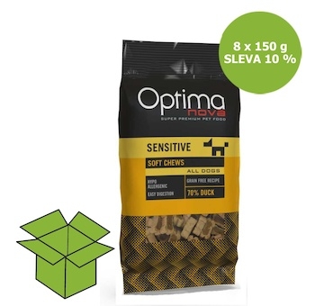 OPTIMAnova Functional Snack Sensitive Duck 150 g (8 ks) AKCE 10 %