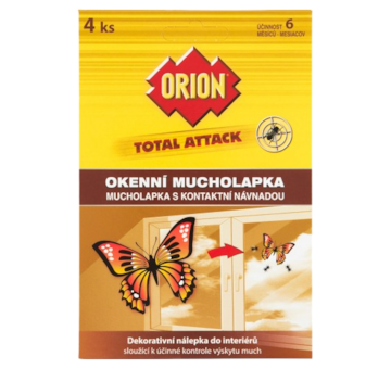 Orion total attack okenní mucholapka 4ks