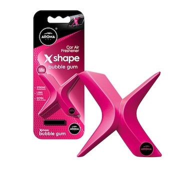 Osvěžovač vzduchu AROMA CAR X Shape Bubble Gum