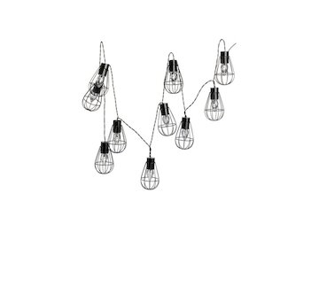 Ozdobná LED svítidla, 10ks, 4m, solární nabíjení BASS