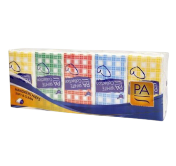 Papírové kapesníky PA white 3vr.10x10,10ks/balení