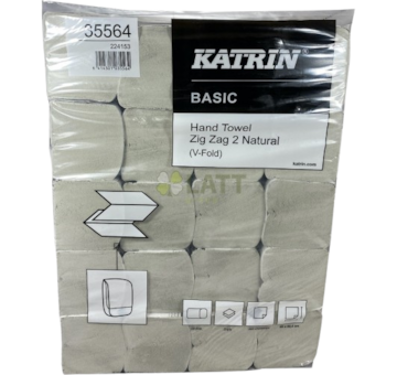 Papírový ručník ZZ Katrin Basic 2vr, natural 4000ks (35564/224153)