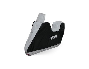 plachta na motorku Aquatex Highscreen Scooter provedení pro vysoké plexi, OXFORD (černá/stříbrná, uni velikost)