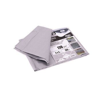 Plachta zakrývací 2 x 3 m, 130 g/m², šedá