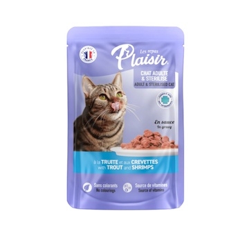 Plaisir Cat pstruh & krevety, kapsička 100 g