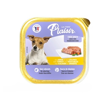 Plaisir Dog krůtí, vanička 300 g 