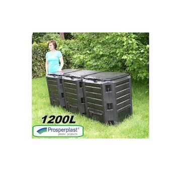 Plastový kompostér 1200l, černý MODULE COMPOGREEN