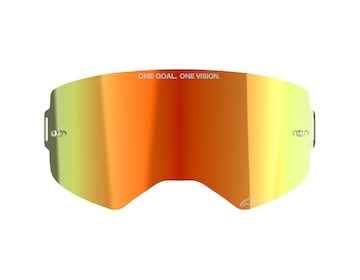 plexi pro brýle SUPERTECH, ALPINESTARS (zrcadlové červené)