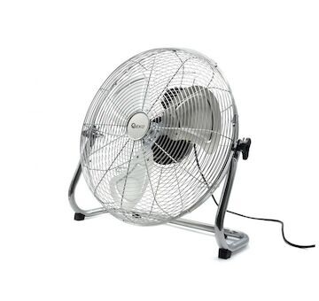 Podlahový ventilátor 135W, 50cm ocelový INOX GEKO
