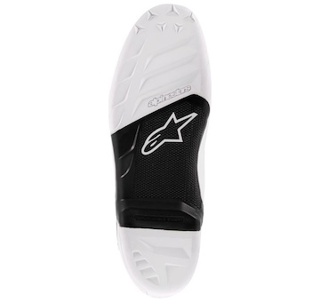 podrážky pro boty TECH 7, ALPINESTARS (černé/bílé, pár, pro velikost 42)