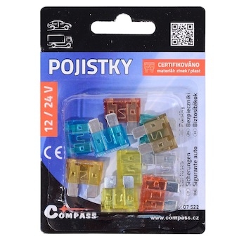 Pojistky nožové 10 ks