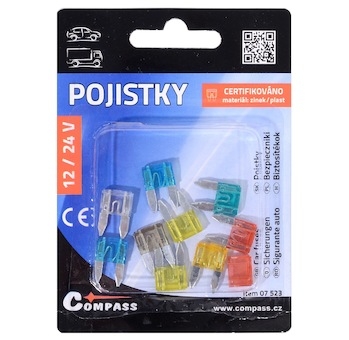 Pojistky nožové MINI 10 ks