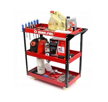 Pojízdný dílenský vozík na nářadí, 3 police MAR-POL