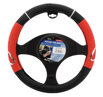 Potah volantu RALLY červený