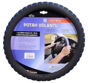 Potah volantu SOFT modrý