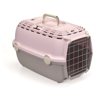 Přepravka Horizon kovová dvířka, romantická růžová