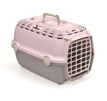 Přepravka Horizon plastová dvířka, romantická růžová