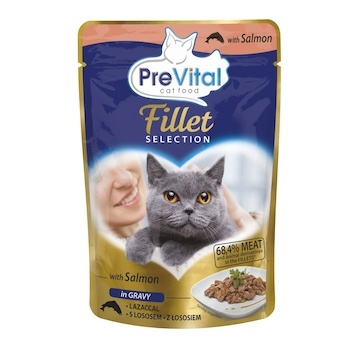 PreVital Fillet kočka losos, kapsa 85 g