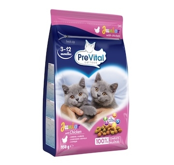PreVital kočka junior kuřecí (3 - 12 měsíců) 0,95 kg 