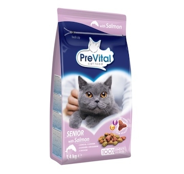 PreVital kočka senior losos 1,4 kg