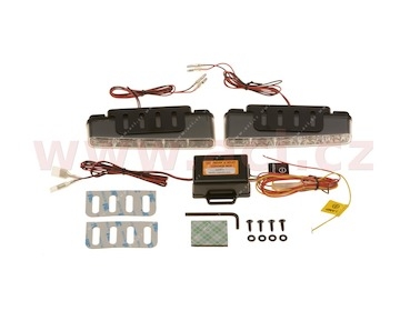přídavná světla LED pro denní svícení šikmé (12 V) sada