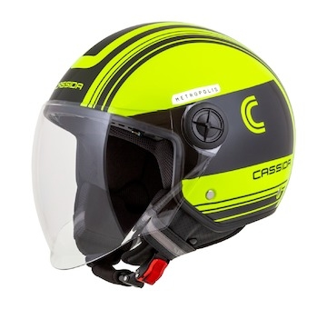 přilba Handy Metropolis Safety, CASSIDA (žlutá fluo/černá/reflexní šedá, vel. 2XL)