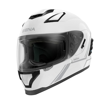 přilba s Mesh headsetem Stryker, SENA (lesklá bílá, vel. XL)