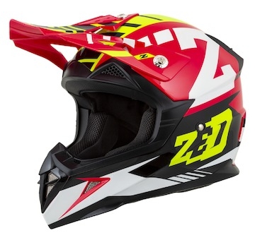 přilba X1.9D TARGA, ZED, dětská (červená/žlutá fluo/černá/bílá, vel. L)