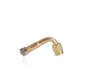 Prodloužení ventilku pro huštění pneu 90°, 8mm, mosaz GEKO