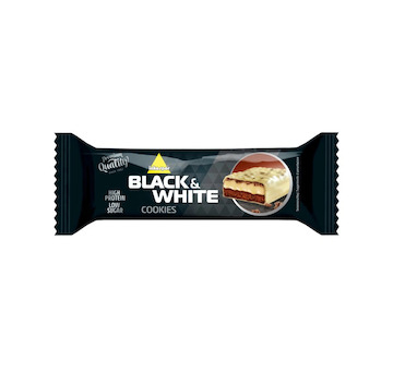 Proteinová tyčinka s polevou z tmavé čokolády Premium black&white 45g