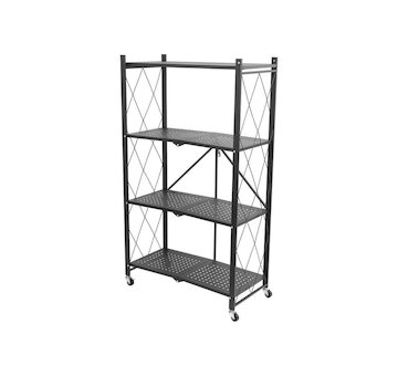 Regál Racks RAW4T, kovový, na kolečkách, 4 police, 1270 x 720 x 340 mm, 200 kg