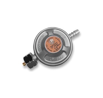 Regulátor tlaku plynu 37mbar, 1,5kg/h s bezpečnostním ventilem RG A310IE, s trnem