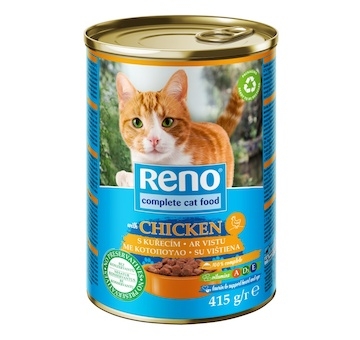 RENO Cat kuře, kousky 415 g