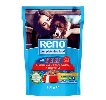 RENO Dog hovězí, kapsa 100 g
