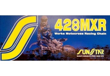 řetěz 428MXR, SUNSTAR (bezkroužek, barva zlatá, 110 článků)