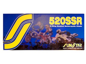 řetěz 520SSR, SUNSTAR (o-kroužek, barva černá, 96 článků)